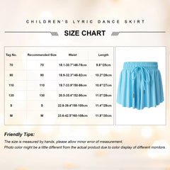Kids Girls Flowy Shorts Athletic Running Butterfly Skirts