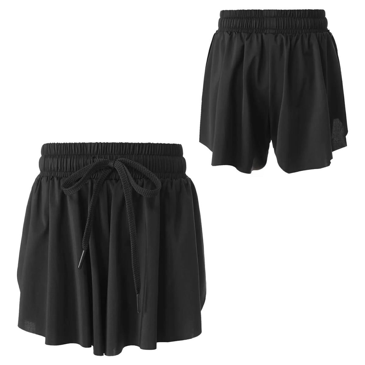 Kids Girls Flowy Shorts Athletic Running Butterfly Skirts