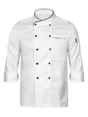 Mens Double-Breasted Chef Coat Cooks Jacket