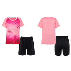 Kids Boys Girls Soccer Uniforms Football Jersey and Shorts Set