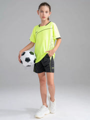 Soccer Jerseys and Shorts Set for Kids Boys Girls