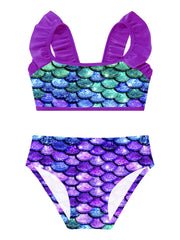 Girls 2 Pieces Bikini Set Hawaiian Beach Sport Swimsuits Bathing Suits
