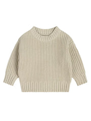 Baby Girls Boys Sweater Infant Toddler Knitted Pullover Top Warm Solid