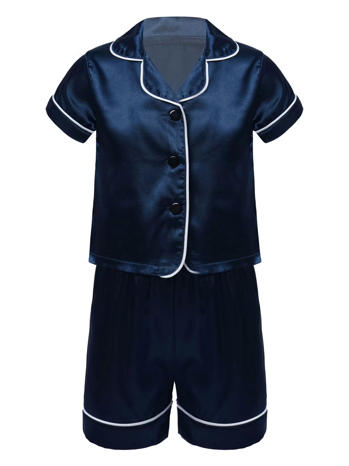 Toddler Boys Silk Pajama Sleepwear Nightwear Loungewear Clothes Set