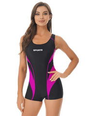 Women's Athletic One Piece Swimsuit Swimwear