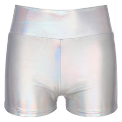 Women Metallic Shiny Hot Shorts Short Pants